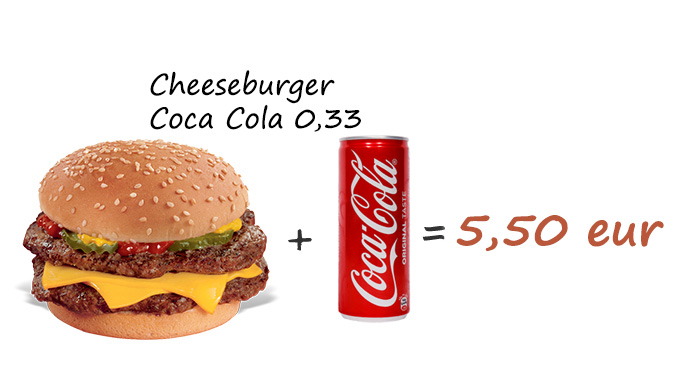 cheesburger i cola